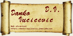 Danko Vučićević vizit kartica